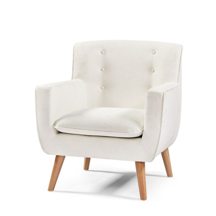 Georgia Armchair - White Boucle
