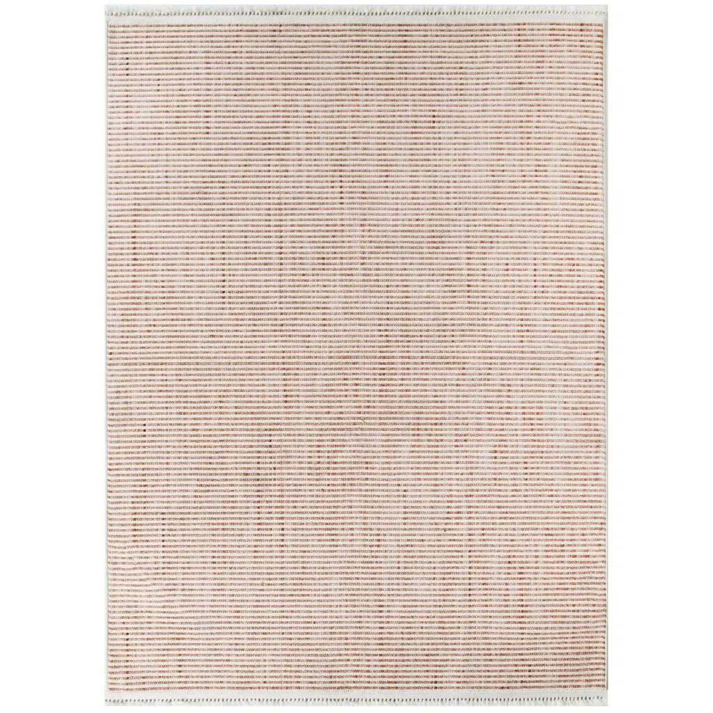 Berno Pink Ivory Loop Stripes Rug