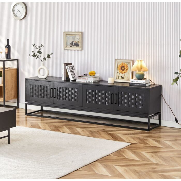 Brittania Entertainment Unit 200cm - Black
