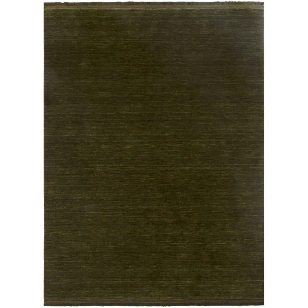 Charleston Hand-Knotted Wool Green Rug