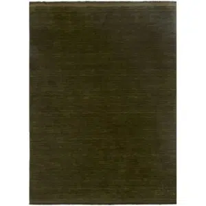 Charleston Hand-Knotted Wool Green Rug