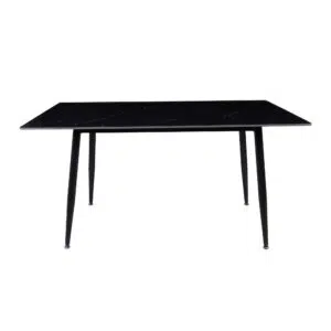 Fiore 150cm Sintered Stone Dining Table - Black Marble Look