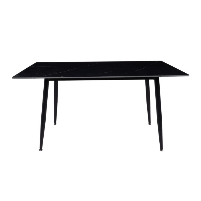 Fiore 150cm Sintered Stone Dining Table - Black Marble Look