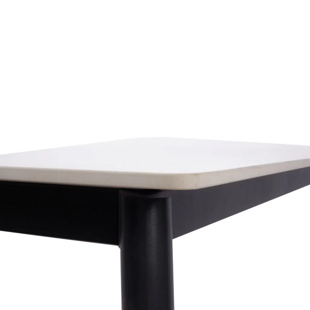 Fiore 150cm Sintered Stone Dining Table - White Marble Look
