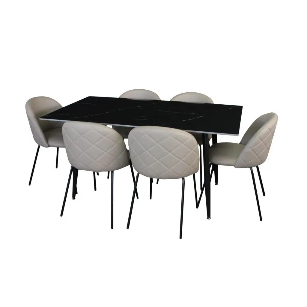 Florin Dining Chair - Beige Fabric