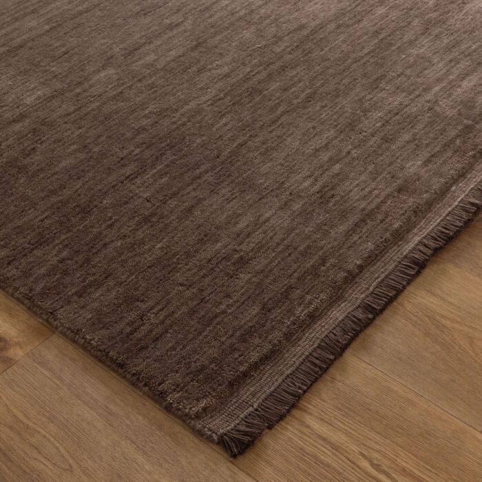 Charleston Hand-Knotted Wool Brown Rug