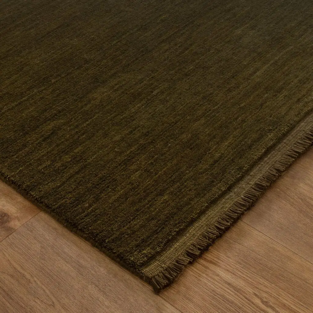 Charleston Hand-Knotted Wool Green Rug