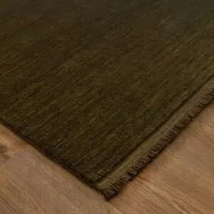 Charleston Hand-Knotted Wool Green Rug