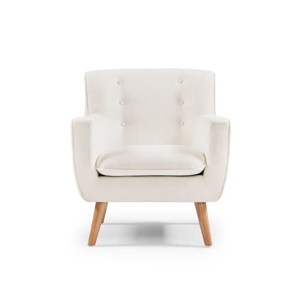 Georgia Armchair - White Boucle