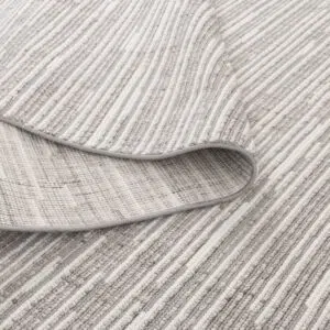 Berno Silver Ivory Loop Lines Rug