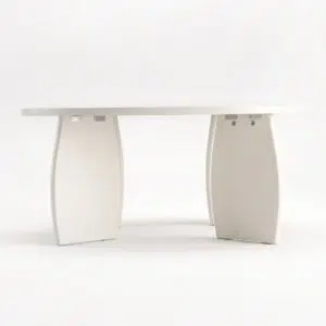 Lumi Round Coffee Table 78cm - Cream White