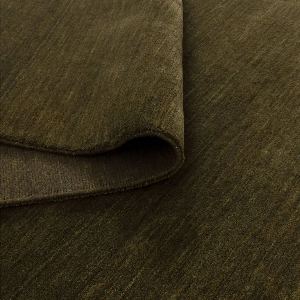 Charleston Hand-Knotted Wool Green Rug