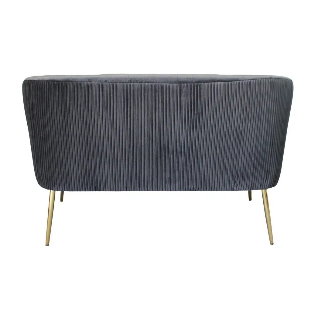 Perla 2 Seater Sofa - Black
