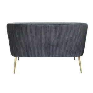 Perla 2 Seater Sofa - Black