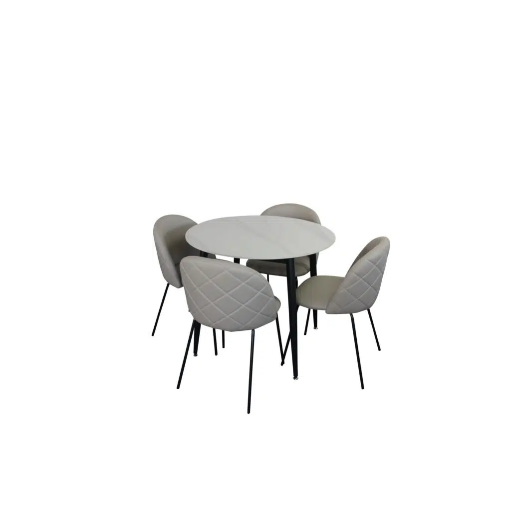 Florin Dining Chair - Beige Fabric
