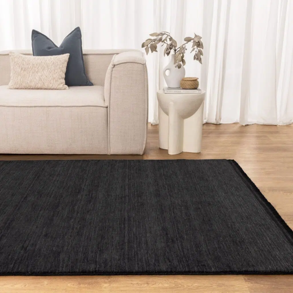 Charleston Hand-Knotted Wool Charcoal Rug