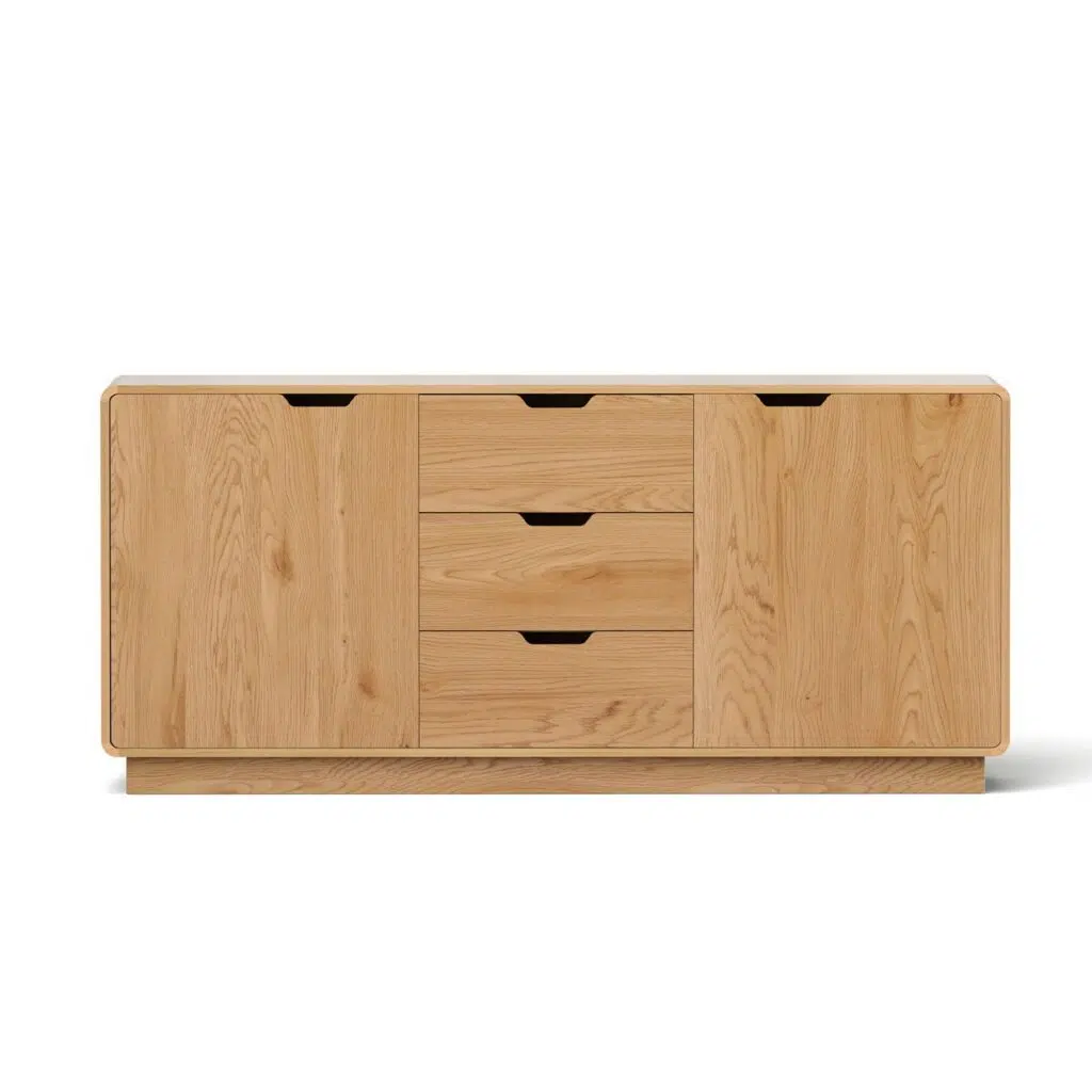 Elsa Buffet Sideboard 160cm with 3 Drawers - Oak