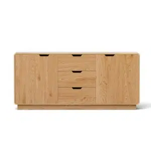 Elsa Buffet Sideboard 160cm with 3 Drawers - Oak
