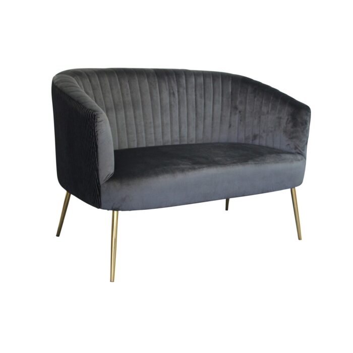 Perla 2 Seater Sofa - Black
