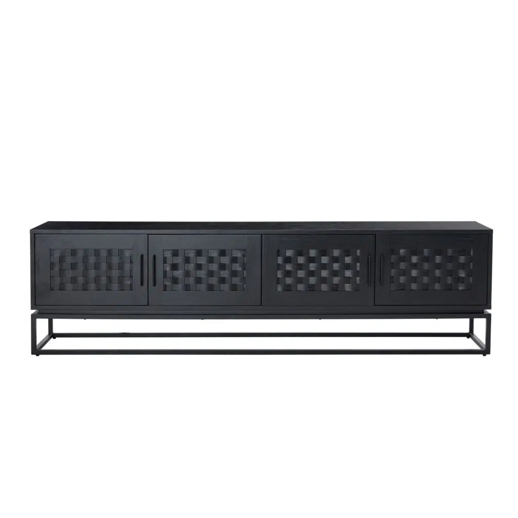 Brittania Entertainment Unit 200cm - Black