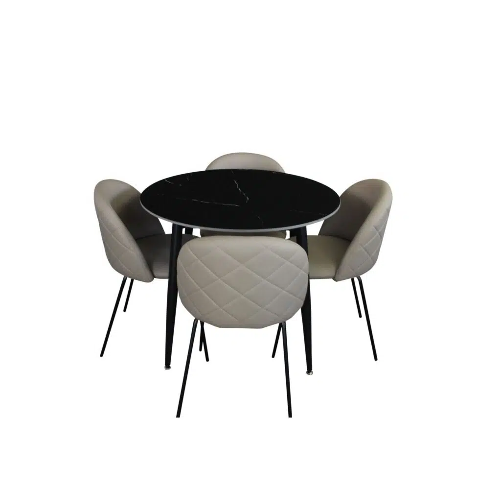 Florin Dining Chair - Beige Fabric