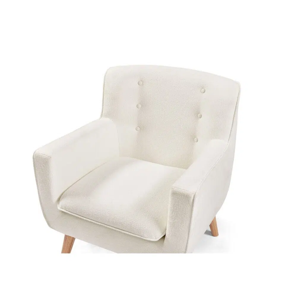 Georgia Armchair - White Boucle