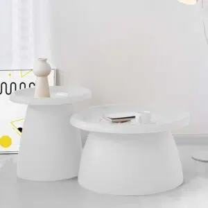 Mello Mushroom Coffee Table 71cm - Ivory White