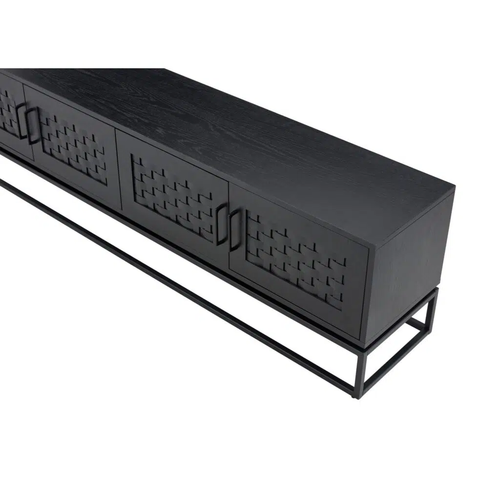 Brittania Entertainment Unit 200cm - Black