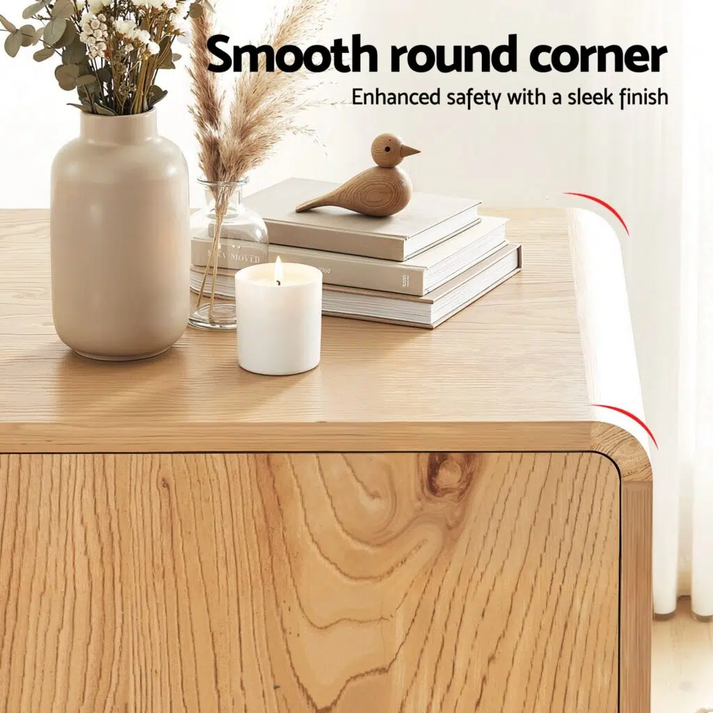 Elsa Buffet Sideboard 160cm with 3 Drawers - Oak