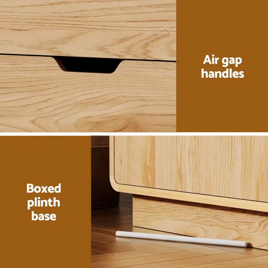 Elsa Buffet Sideboard 160cm with 3 Drawers - Oak