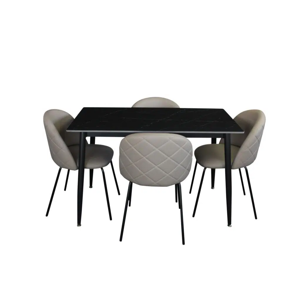 Florin Dining Chair - Beige Fabric