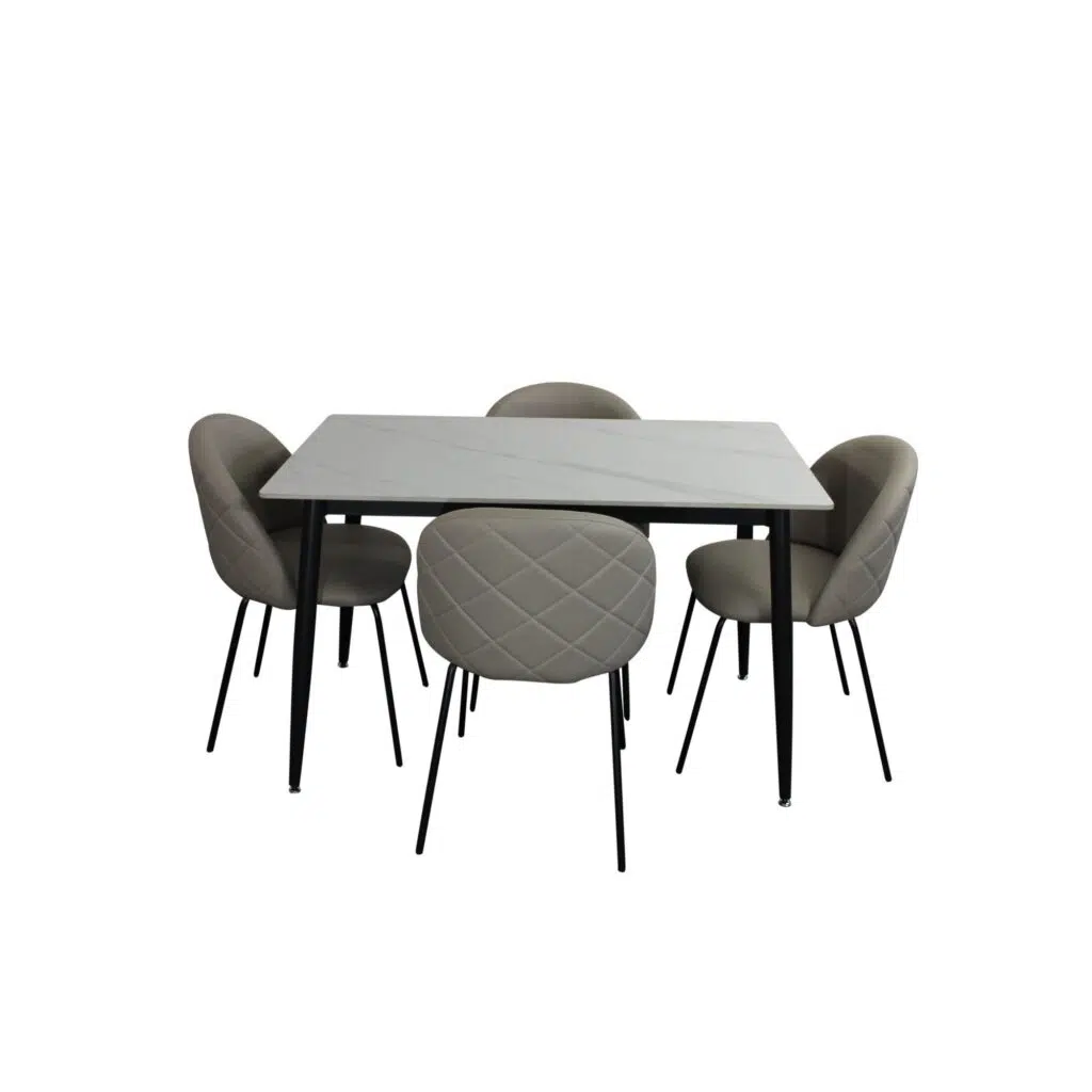 Florin Dining Chair - Beige Fabric