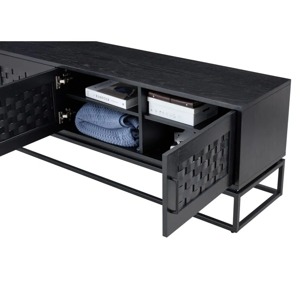 Brittania Entertainment Unit 200cm - Black