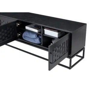 Brittania Entertainment Unit 200cm - Black