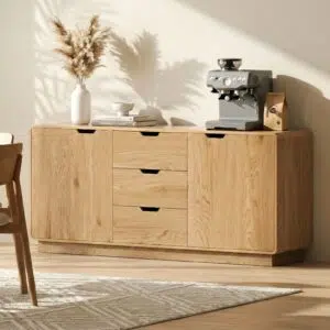 Elsa Buffet Sideboard 160cm with 3 Drawers - Oak